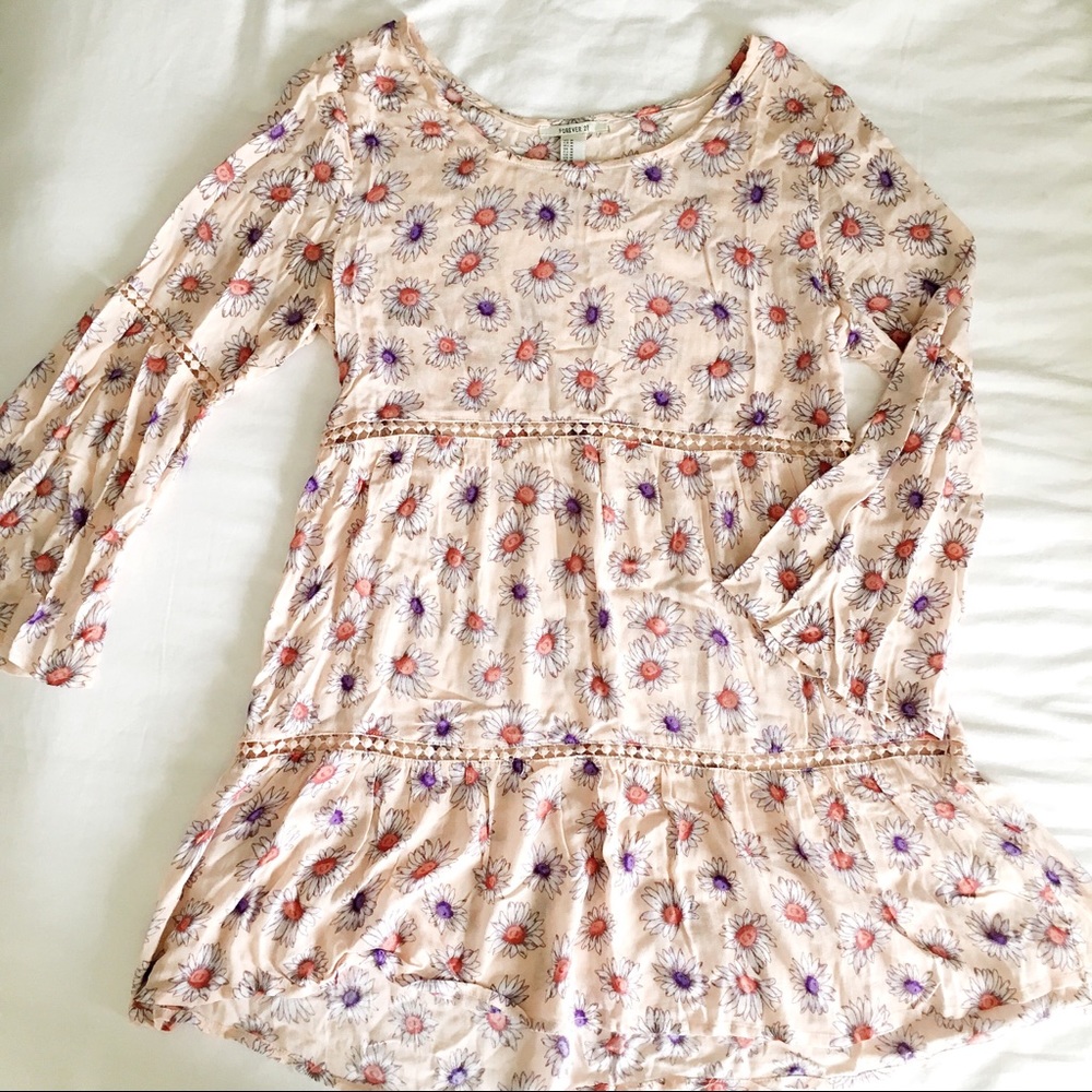 Forever21 floral bohemian tunic